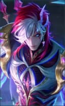 Aamon wearing the Soul Reaver skin, in-game portrait