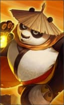 Akai wearing the Kung Fu Panda skin, in-game portrait