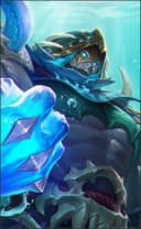 Aldous wearing the Fathom Terror skin, in-game portrait