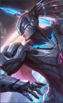 Alpha wearing the Blade of Enmity skin, in-game portrait