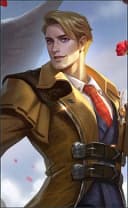 Alucard wearing the Empire Agent skin, in-game portrait
