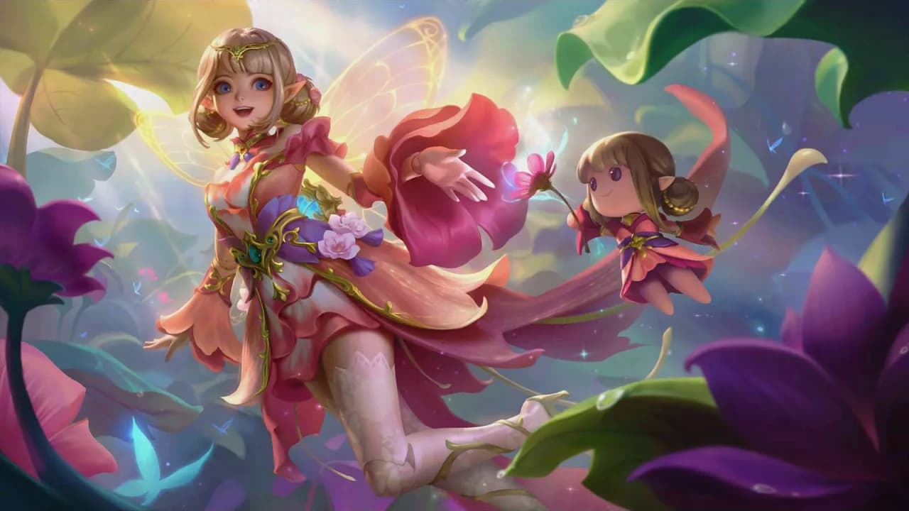 Angela Floral Elf skin artwork