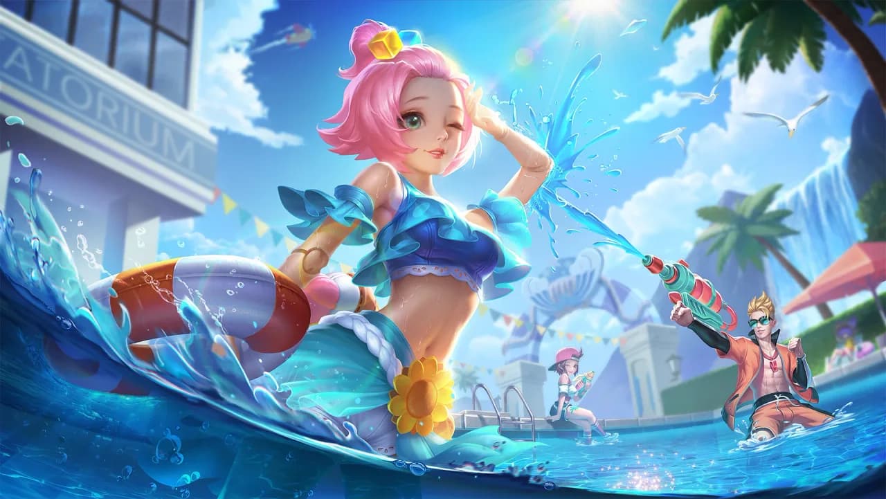 Angela Summer Vibes skin artwork