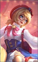 Angela wearing the Heartstring skin, in-game portrait