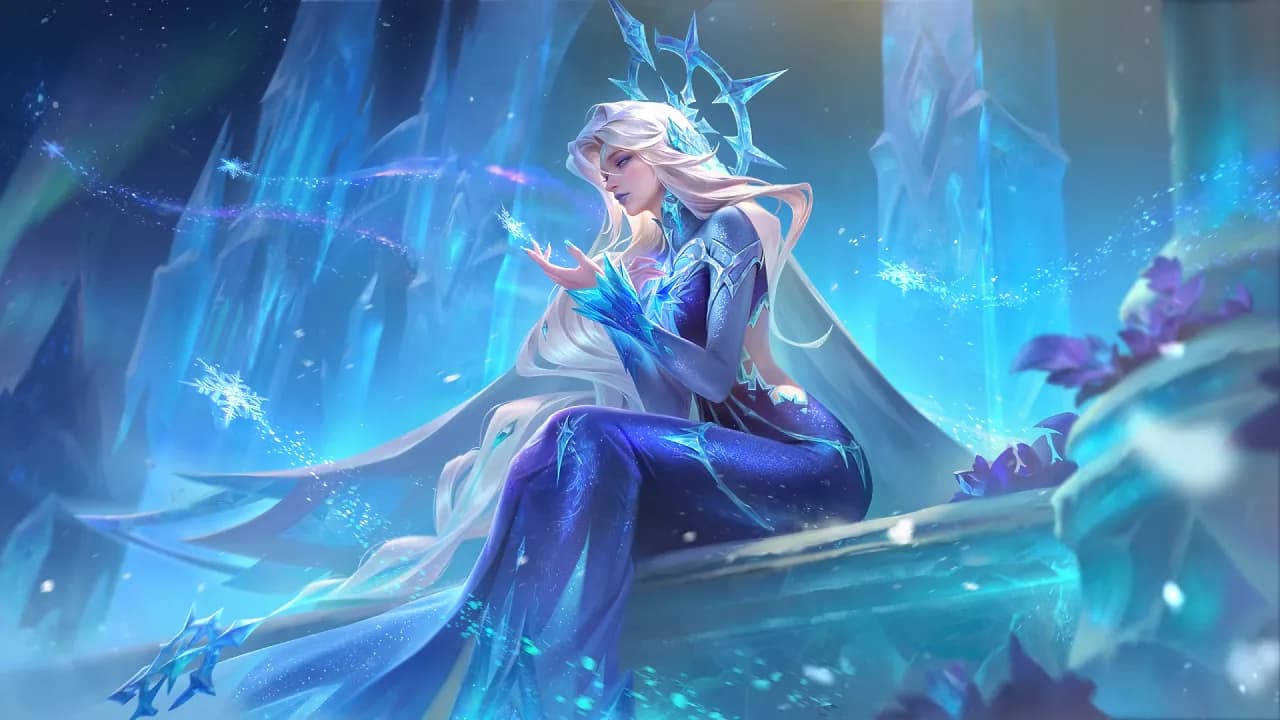 Aurora Maiden of the Glacier skin artwork