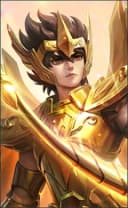 Badang wearing the Sagittarius Seiya skin, in-game portrait