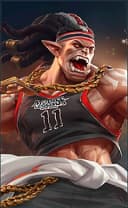 Balmond wearing the Savage Pointguard skin, in-game portrait