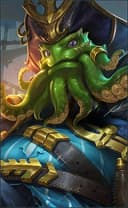 Bane wearing the Deep Sea Monster skin, in-game portrait
