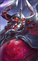 Bane wearing the Soul Defiler skin, in-game portrait