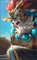 Baxia wearing the Black Tortoise skin, in-game portrait