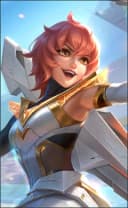Beatrix wearing the Light Chaser skin, in-game portrait
