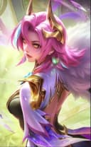 Benedetta wearing the Phantom Mirage skin, in-game portrait