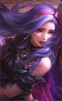 Carmilla wearing the Phantom Countess skin, in-game portrait