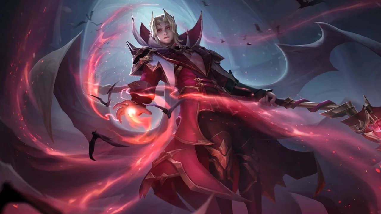 Cecilion Crimson Wings skin artwork