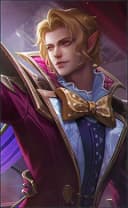 Cecilion wearing the The Illusionist skin, in-game portrait
