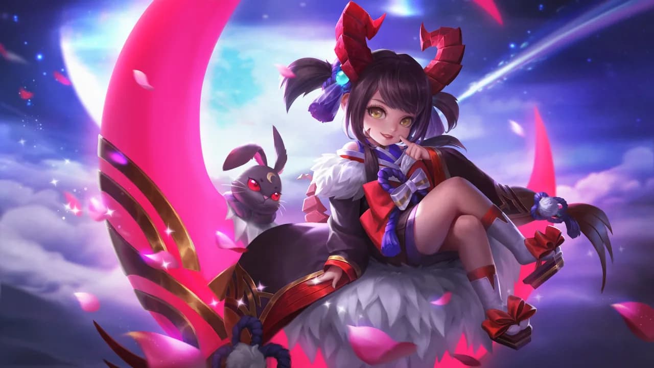 Chang'e Crimson Moon skin artwork