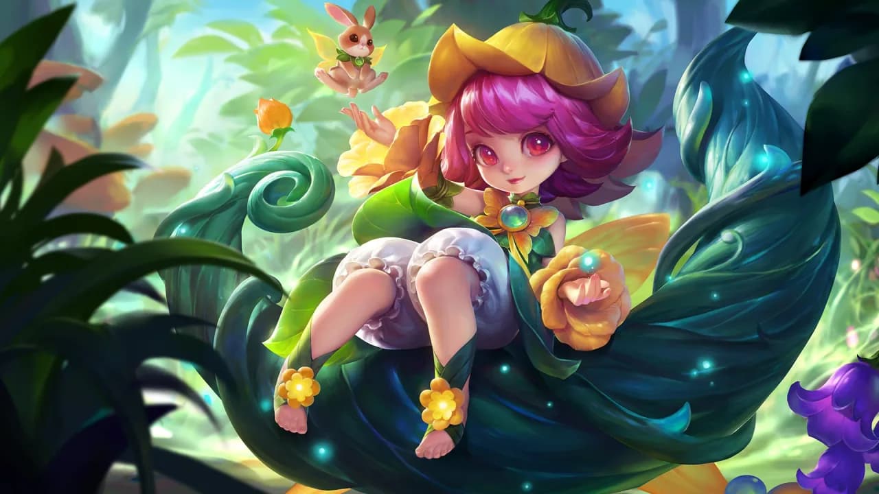 Chang'e Floral Elfo skin artwork