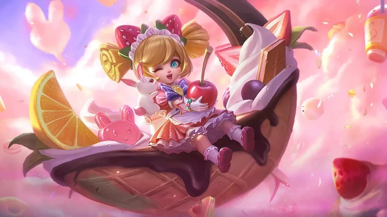 Chang'e Strawberry Parfait skin artwork