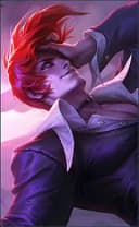 Chou wearing the Iori Yagami skin, in-game portrait