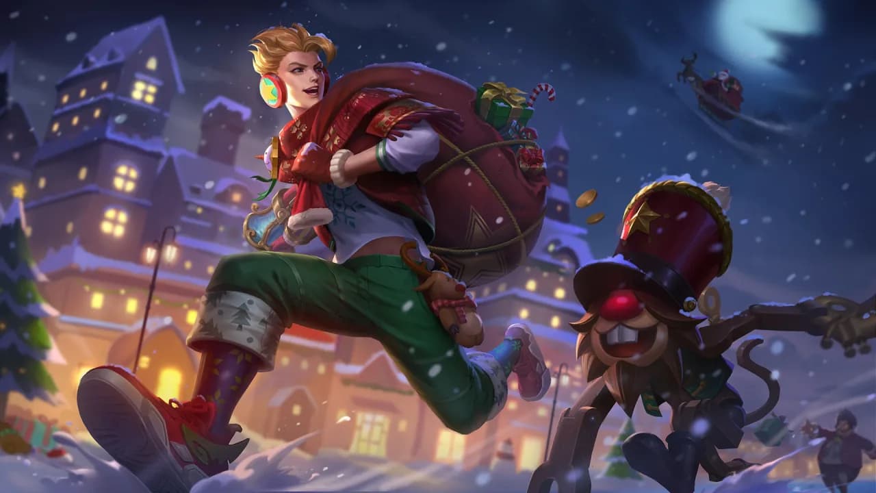Claude Christmas Carnival skin artwork