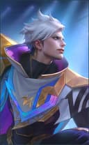 Claude wearing the Challenger's Spark skin, in-game portrait