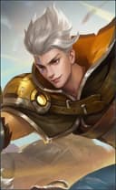 Claude wearing the Golden Bullet skin, in-game portrait