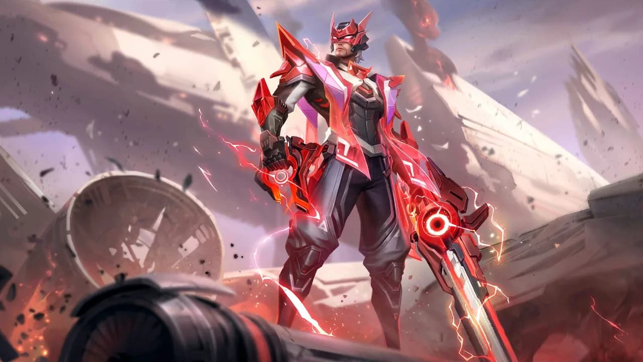 Clint Crimson Blast skin artwork