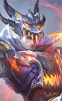 Clint wearing the Dragon's Maw skin, in-game portrait