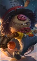 Cyclops wearing the Straw Doll skin, in-game portrait
