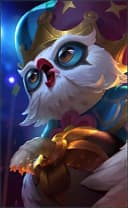 Diggie wearing the Circus Clown skin, in-game portrait