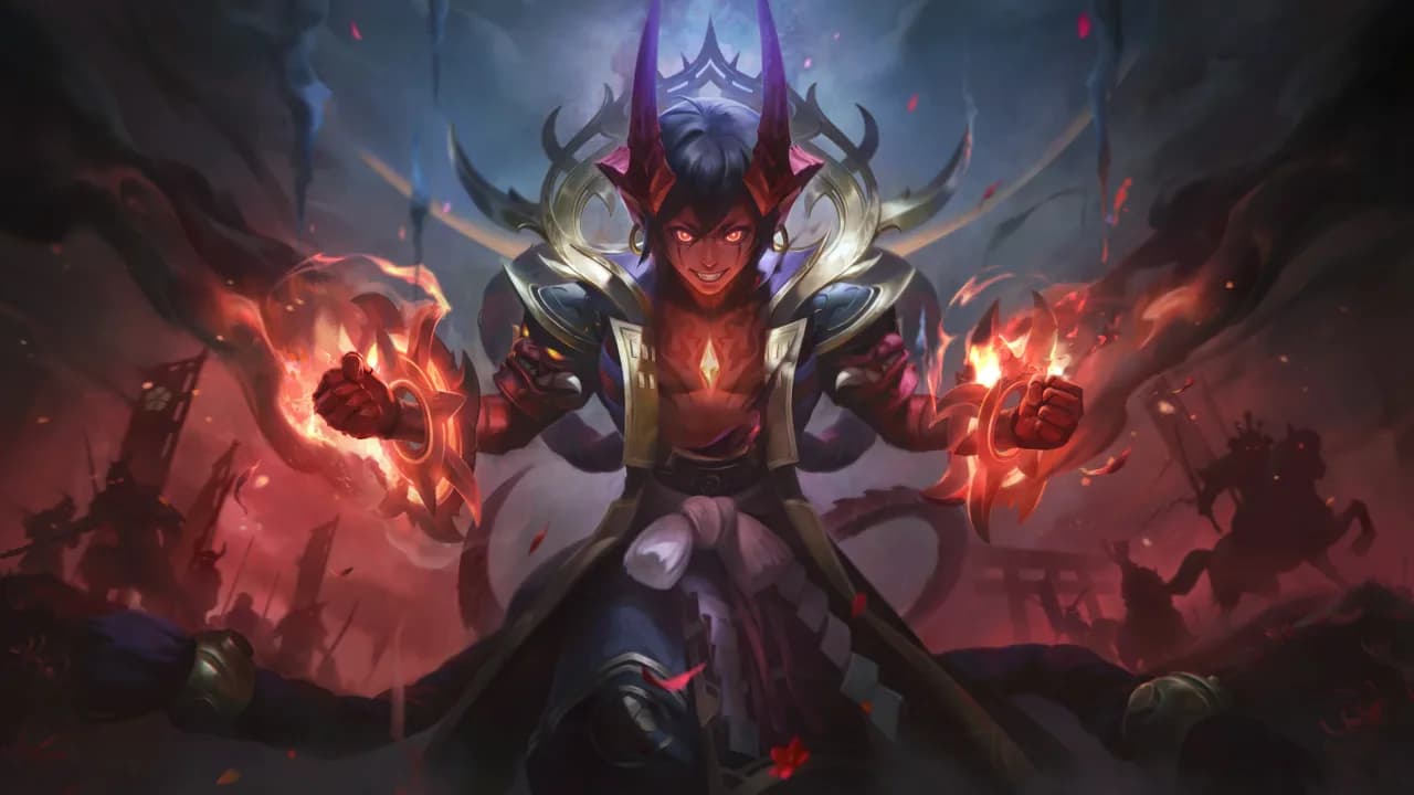 Dyrroth Naraka Flame skin artwork