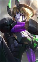 Dyrroth wearing the V.E.N.O.M. Cobra skin, in-game portrait