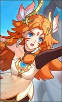 Edith wearing the Beyond the Clouds Edith skin, in-game portrait