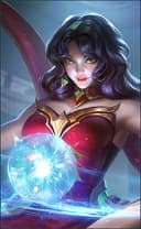 Esmeralda wearing the Ruddy Dusk skin, in-game portrait