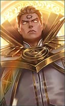 Estes wearing the Holy Priest skin, in-game portrait