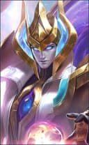 Estes wearing the Galaxy Dominator skin, in-game portrait