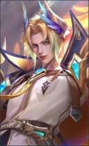 Estes wearing the Arcane Magistrate skin, in-game portrait