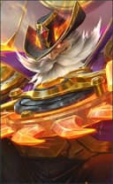 Franco wearing the Blazing Axe skin, in-game portrait