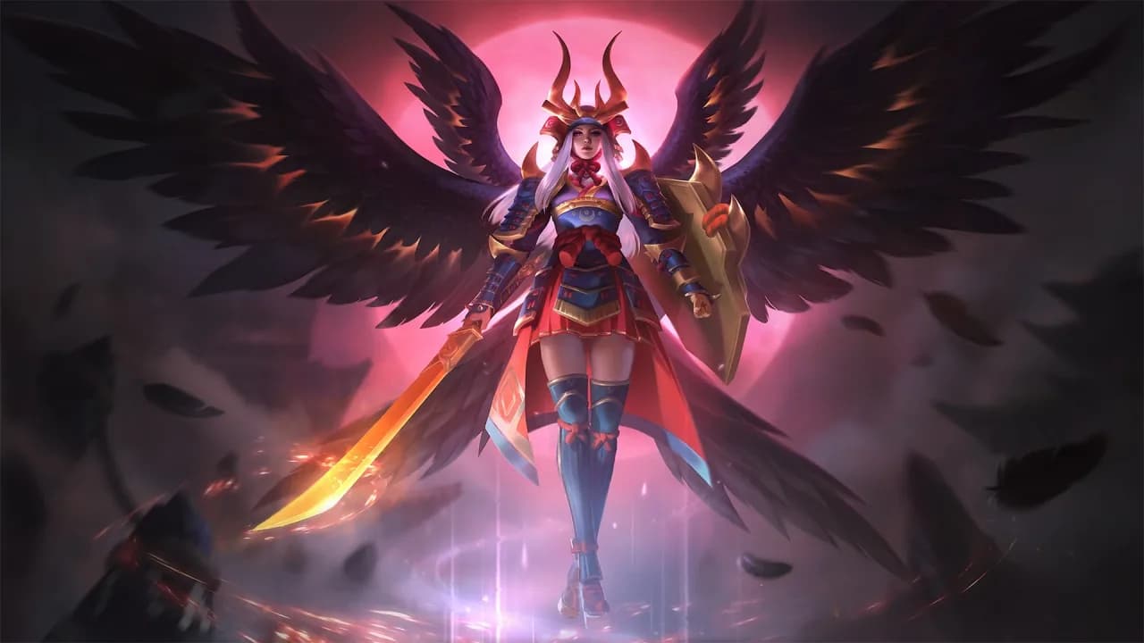 Freya Raven Shogun skin artwork