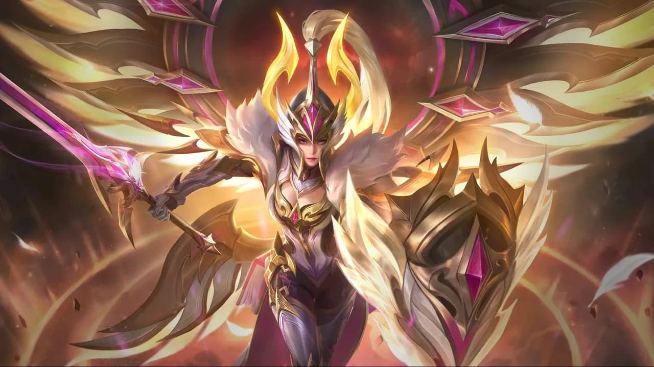Freya War Angel skin artwork