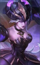 Freya wearing the Dragon Hunter skin, in-game portrait