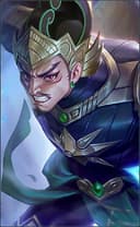 Gatotkaca wearing the Mighty Guardian skin, in-game portrait