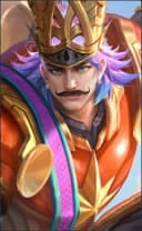 Gatotkaca wearing the Nutcracker Monarch skin, in-game portrait
