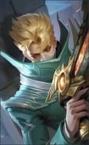 Granger wearing the Bardic Whisper skin, in-game portrait