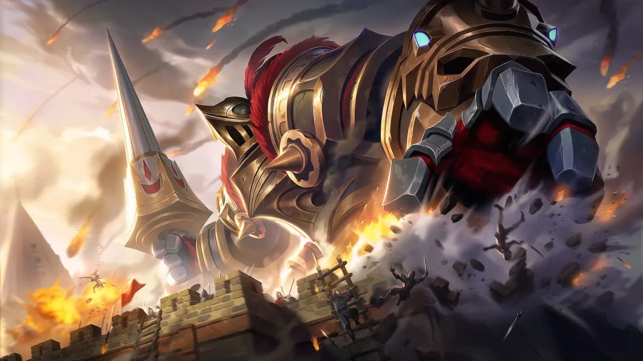 Grock Castle Guard skin artwork