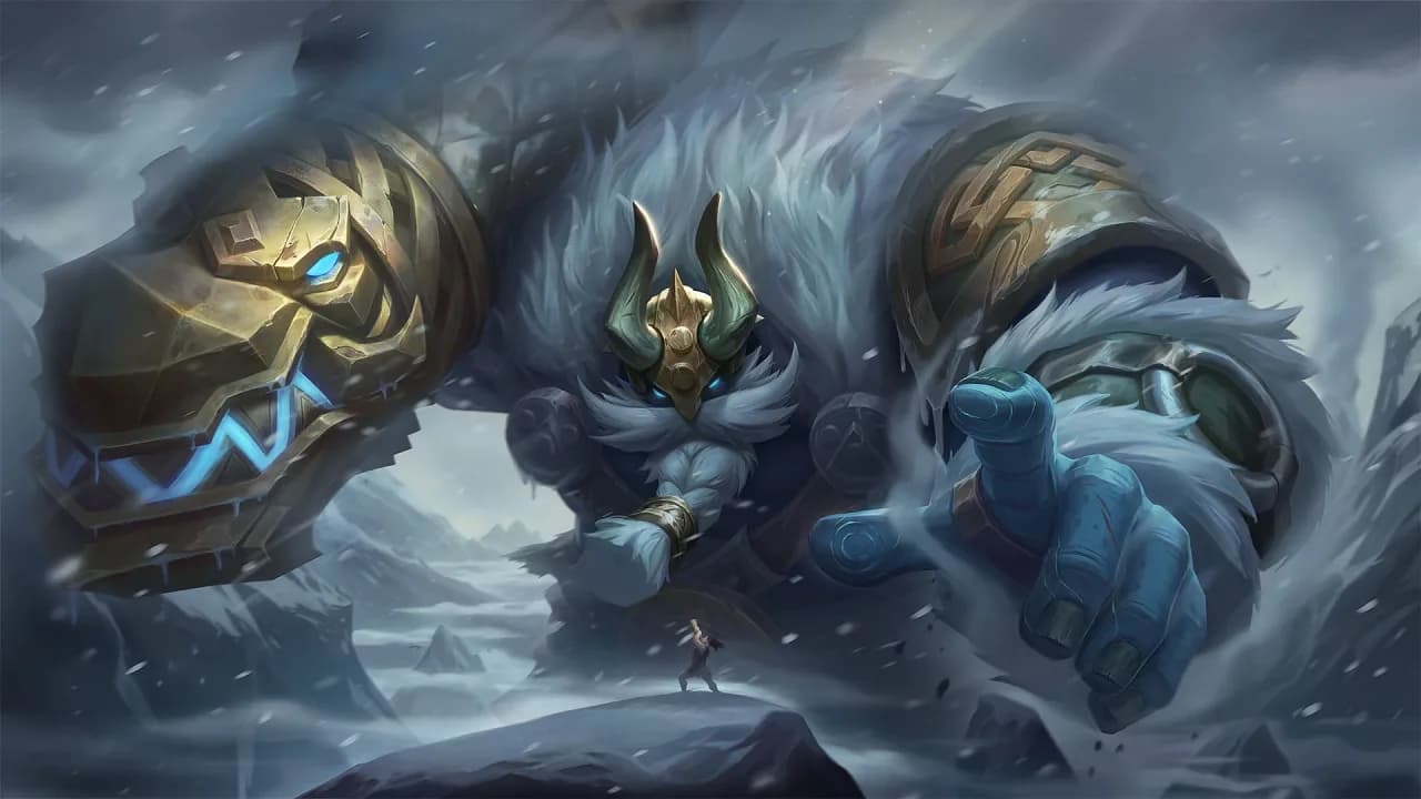 Grock Iceland Golem skin artwork