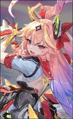 Guinevere wearing the Twilight Star skin, in-game portrait