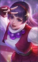 Guinevere wearing the Athena Asamiya skin, in-game portrait
