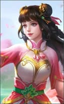 Guinevere wearing the Lotus skin, in-game portrait