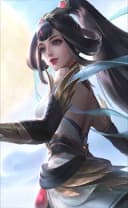 Guinevere wearing the Lady Crane skin, in-game portrait